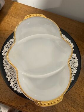 Vintage Fire King Divided Serving Dish